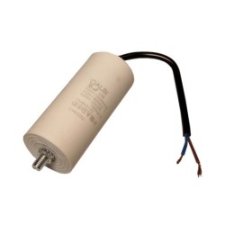 Condensator pornire motor 35uF 400V, fire si prindere surub M8