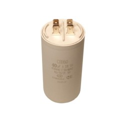 Condensator pornire motor 40uF 450VAC, papuci