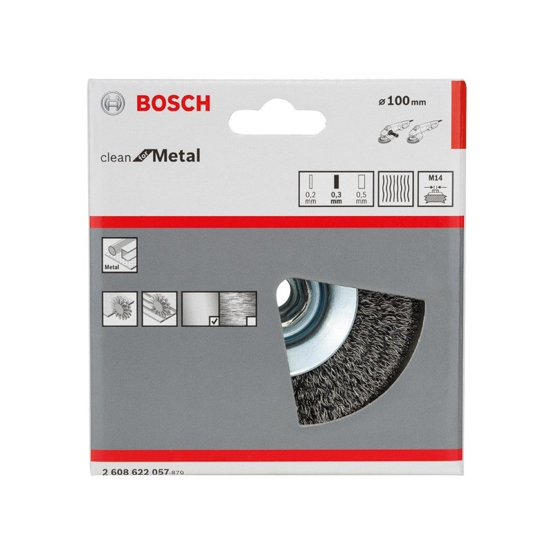 Bosch Perie sarma conica 0.3x100mm, M14