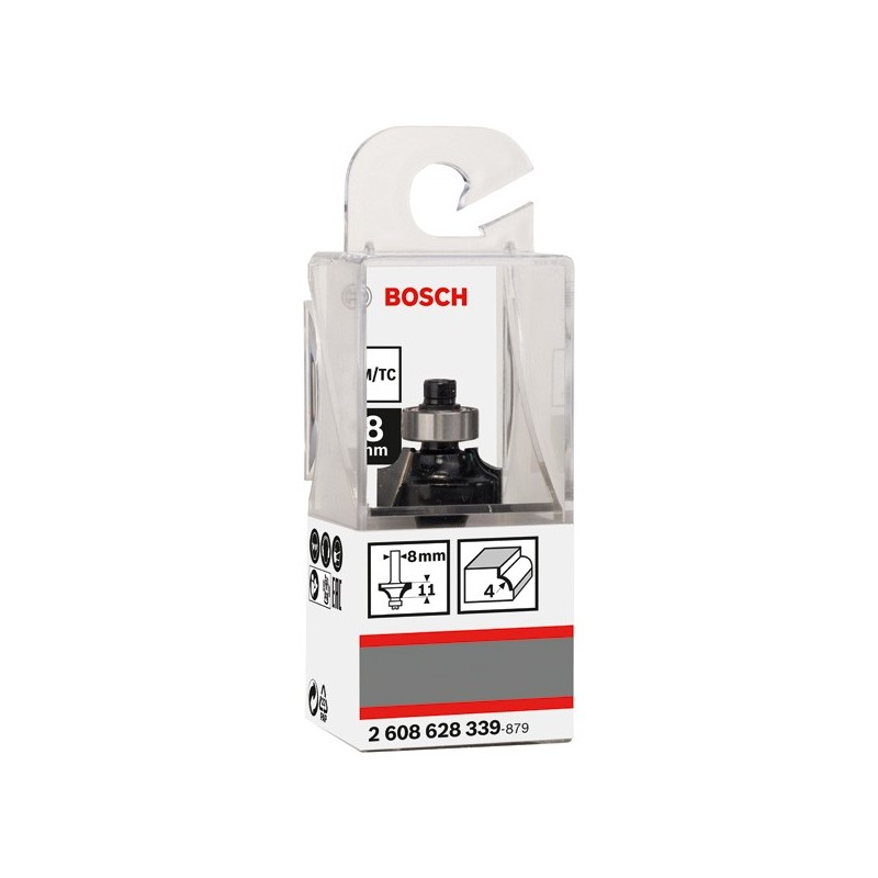 Bosch Freza de rotunjit Standard for Wood, 8x20.7x53mm, R4 HM