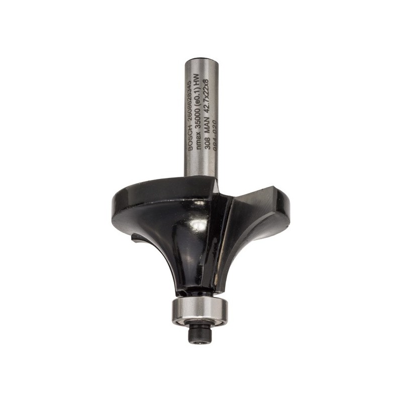 Bosch Freza de rotunjit Standard for Wood, 8X42.7X66mm, R15 M