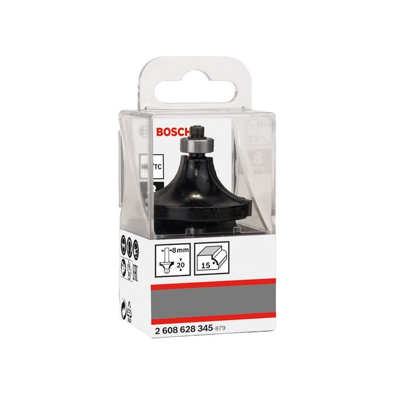 Bosch Freza de rotunjit Standard for Wood, 8X42.7X66mm, R15 M