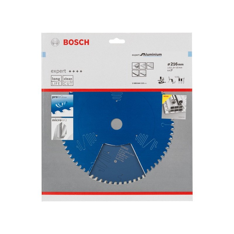 Bosch Panza de ferastrau circular Expert for Aluminiu, 2.6x30x216mm, 64T