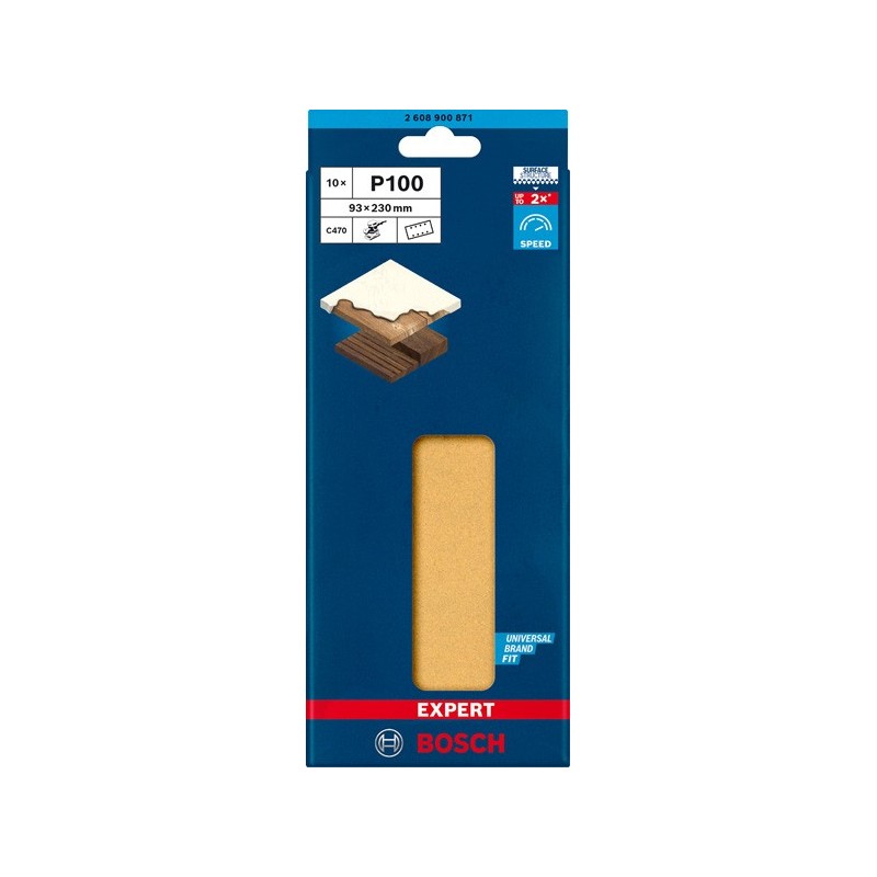 Bosch Set 10 foi abraz C470, 93x230mm, G100