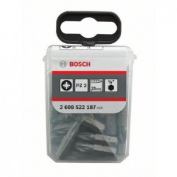 Bosch Cap de surubelnita extra dur PZ 2, 25mm, set 25 buc