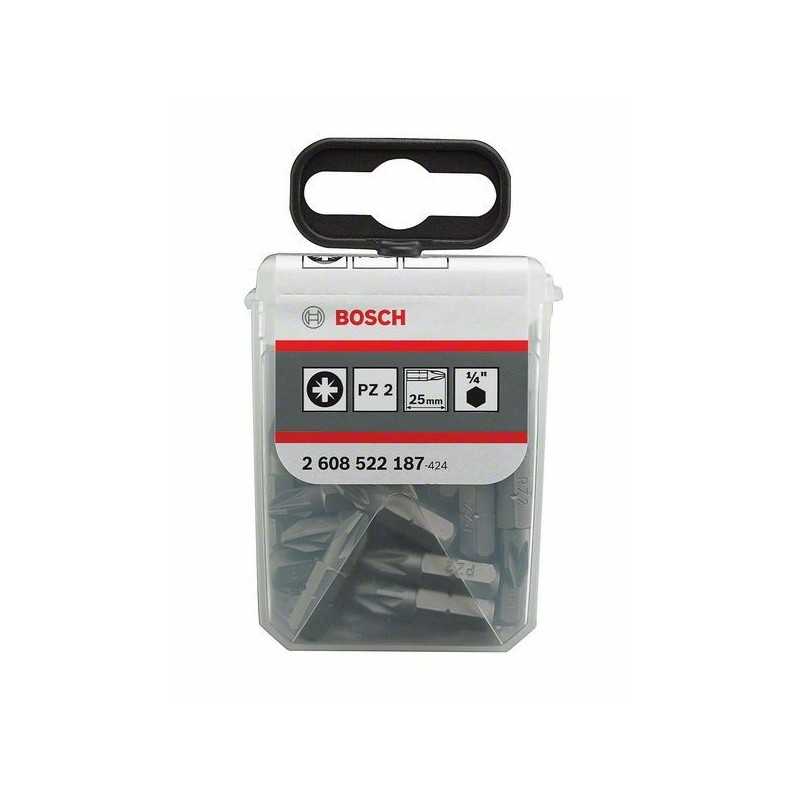 Bosch Cap de surubelnita extra dur PZ 2, 25mm, set 25 buc