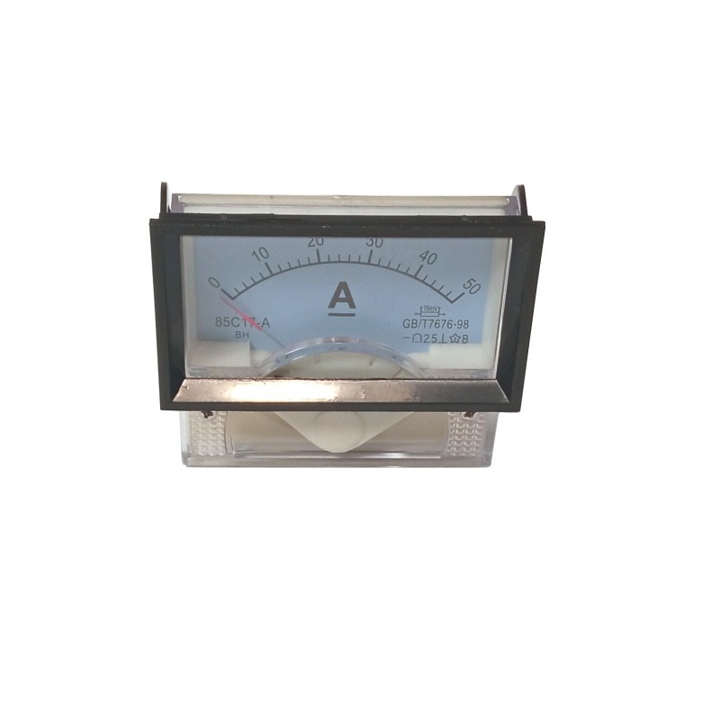 Ampermetru analogic curent continuu 50A, 64x56x58mm