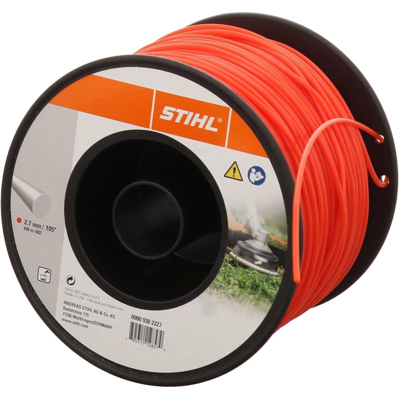 Stihl Fir nylon rotund 2.7mm, 208m