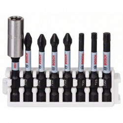 Bosch Set 8 biti impact Power 50mm cu suport standard PH2, PZ2, T20, T25, T30