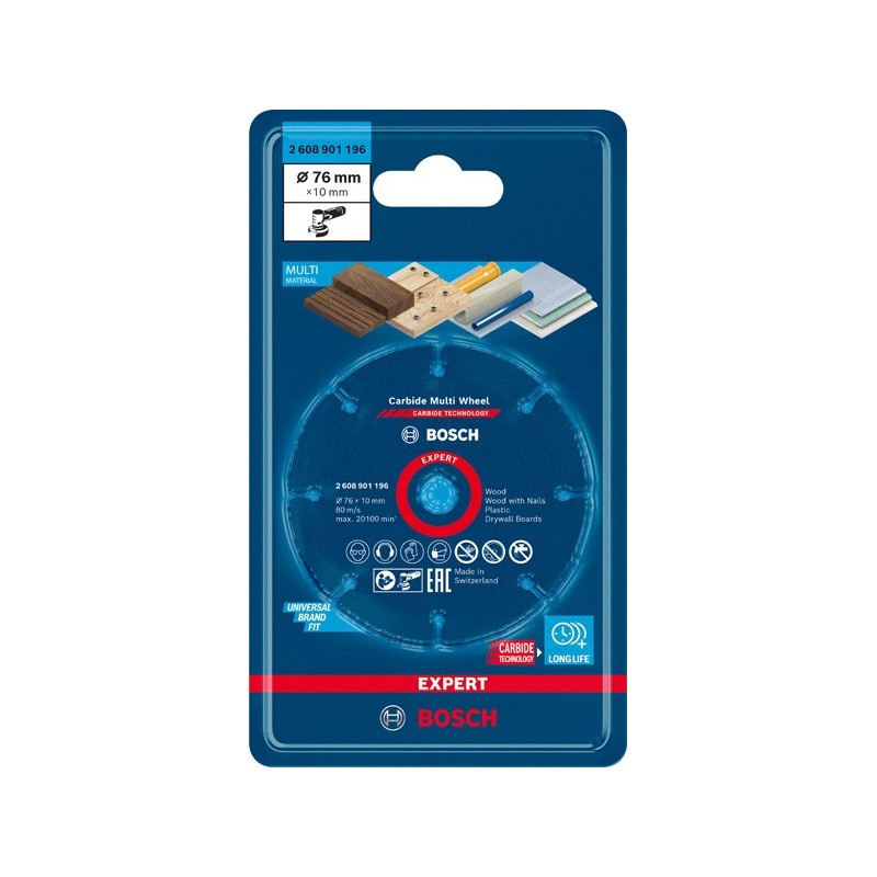 Bosch Disc tăiere Expert Carbide Multi Wheel 10x76mm