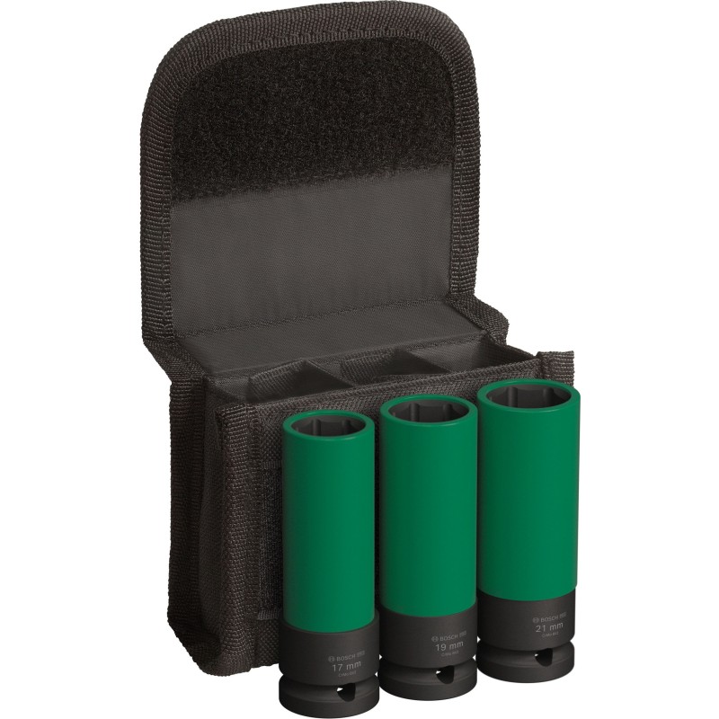 Bosch Set 3 tubulare impact 1/2", 17-21mm