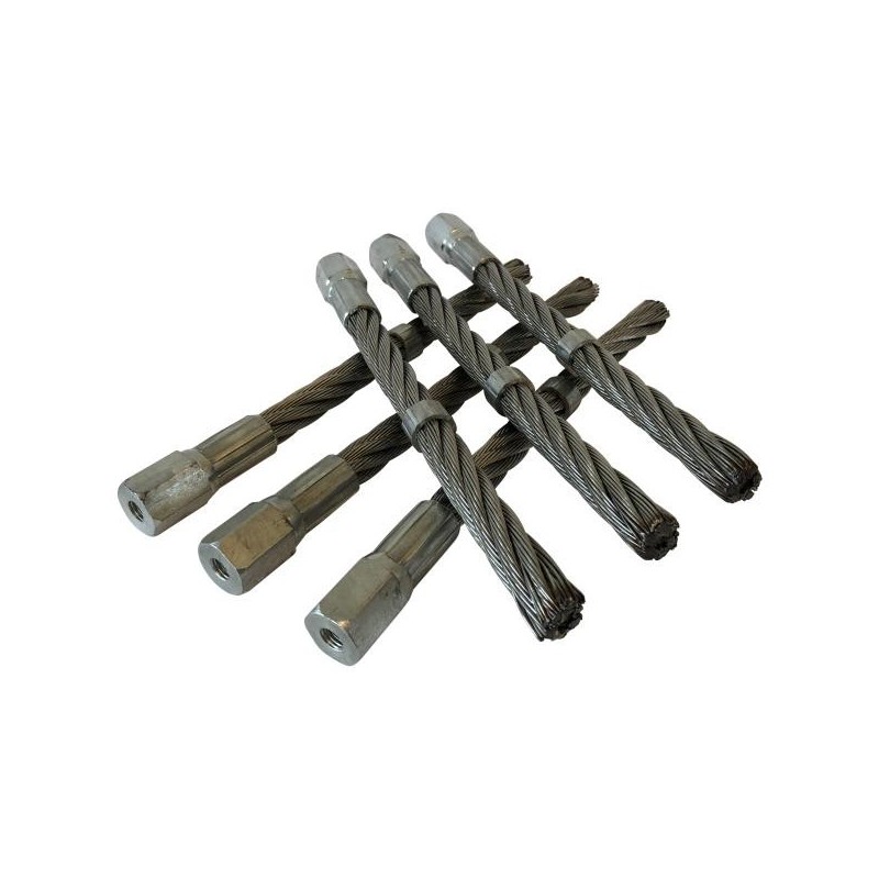 Texas Set 6 perii metal pentru Pro Weed 700/710, 20cm
