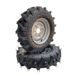 ProGARDEN Set roti complete 6.00-12, 4 prezoane, profil agricol