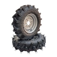 ProGARDEN Set roti complete 6.00-12, 4 prezoane, profil agricol