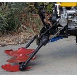 ProGARDEN Cositoare frontala rotativa cu doua discuri pentru minitractoare Campo T18