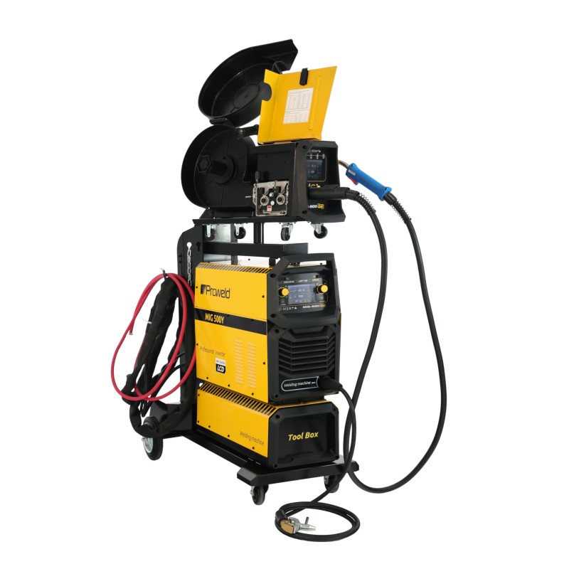 ProWELD MIG 500Y Synergetic Invertor sudare profesional MIG/MAG, MMA, Lift TIG + derulator detasabil
