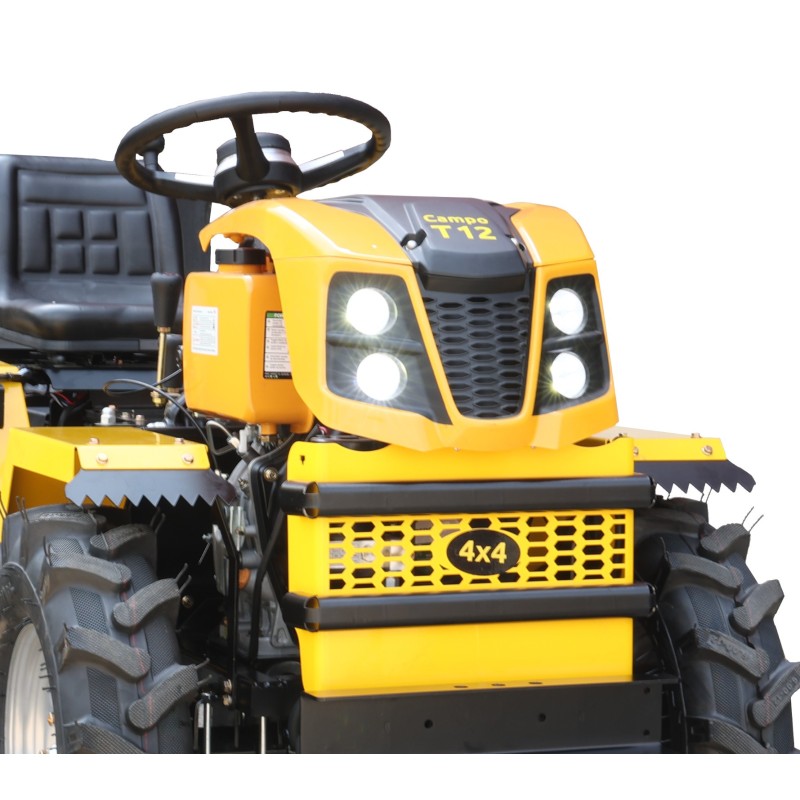 ProGARDEN Campo T12 Minitractor G2.1 4x4, 12CP, diesel, hidraulica fata-spate, roti 6.00-12