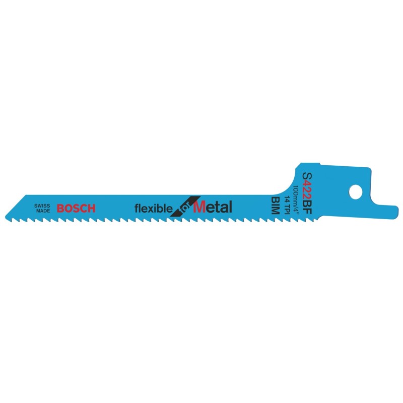 Bosch Set 2 panze ferastrau sabie S 422 BF Flexible for Metal, 0.9x16x100mm
