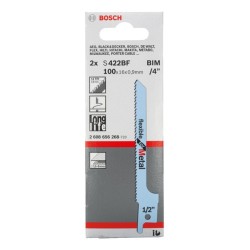 Bosch Set 2 panze ferastrau sabie S 422 BF Flexible for Metal, 0.9x16x100mm