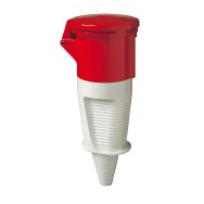 Walther Priza alb rosu cu capac 6x63A, 400V