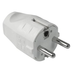 Stecher schuko Bachmann drept, dubla impamantare pentru H05VV-F3G, 16A, 250V